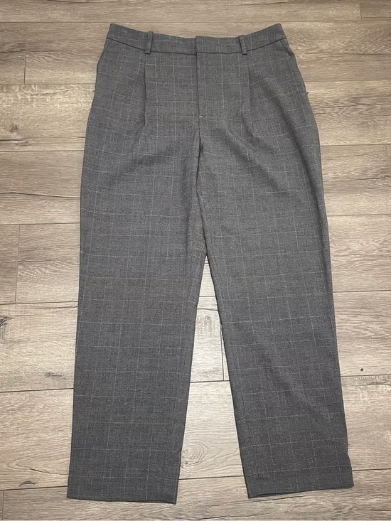 & Other Stories Pants - & Other Stories Gray Plaid Trousers